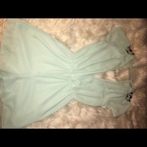 Mint colored romper